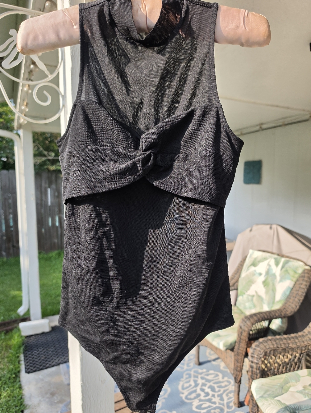 Express One Eleven Bodysuit Black Small